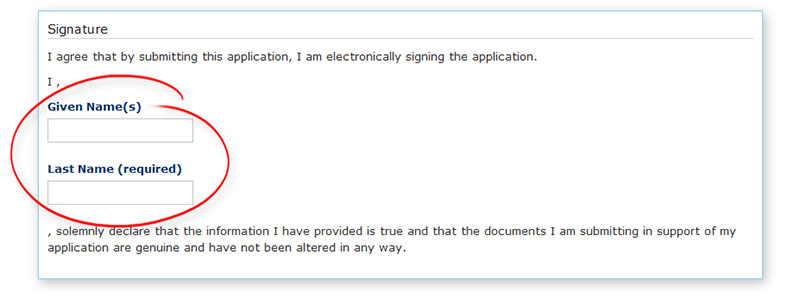 ... your parent or guardian must electronically sign your application form