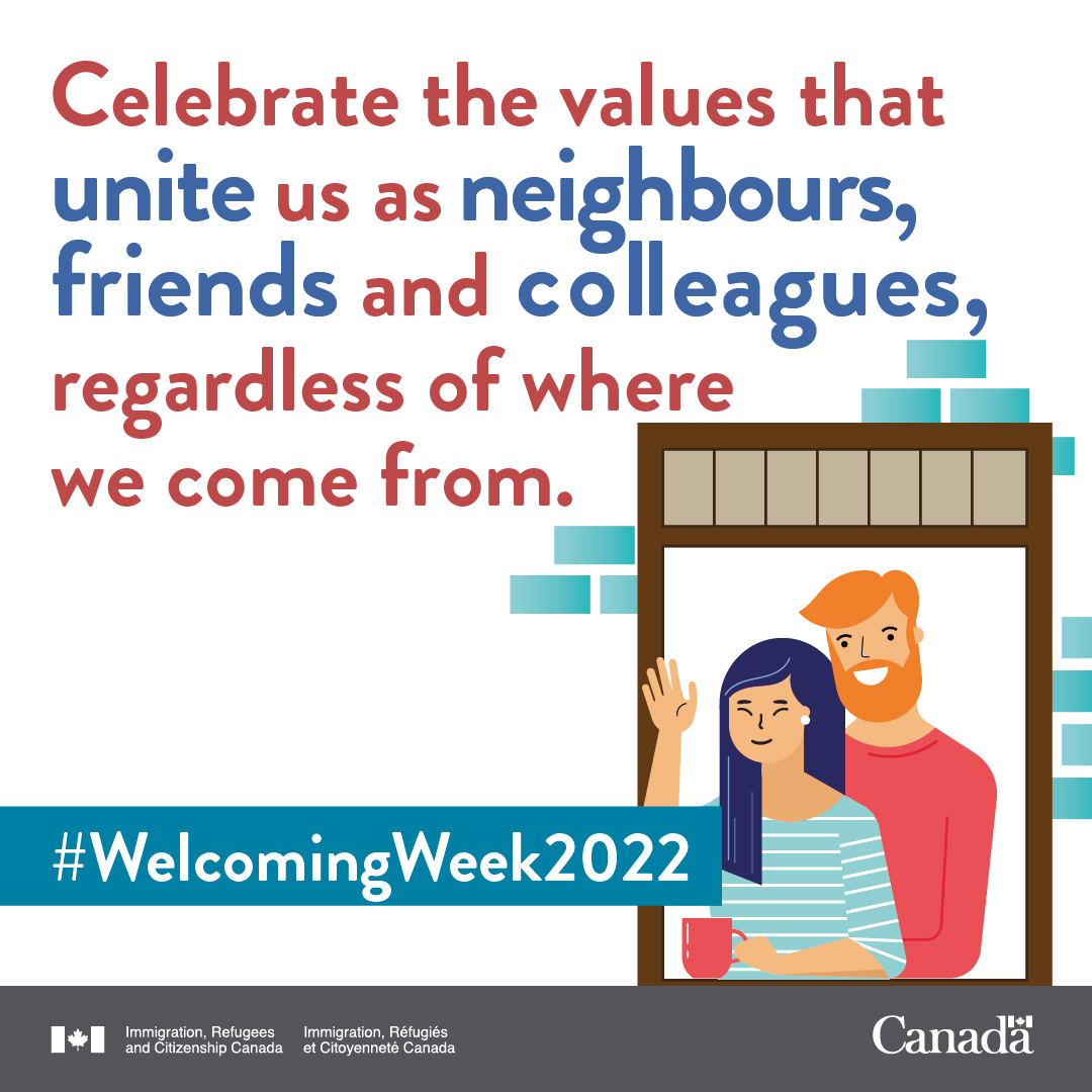 Celebrate the values that unite us as neighbours, friends and colleagues, regardless of where we come from