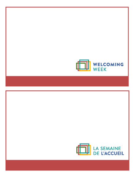 Welcomer signs - blank version